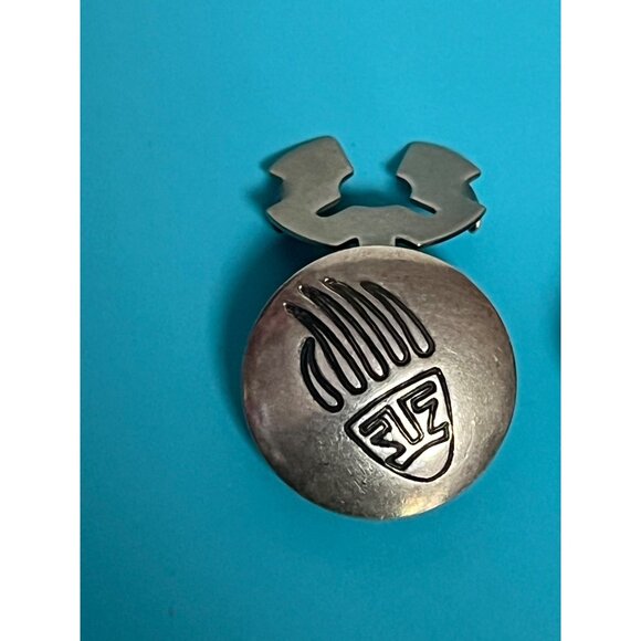 Vintage (Possibly) Sterling Silver Native American Hopi Button covers set - Picture 6 of 6